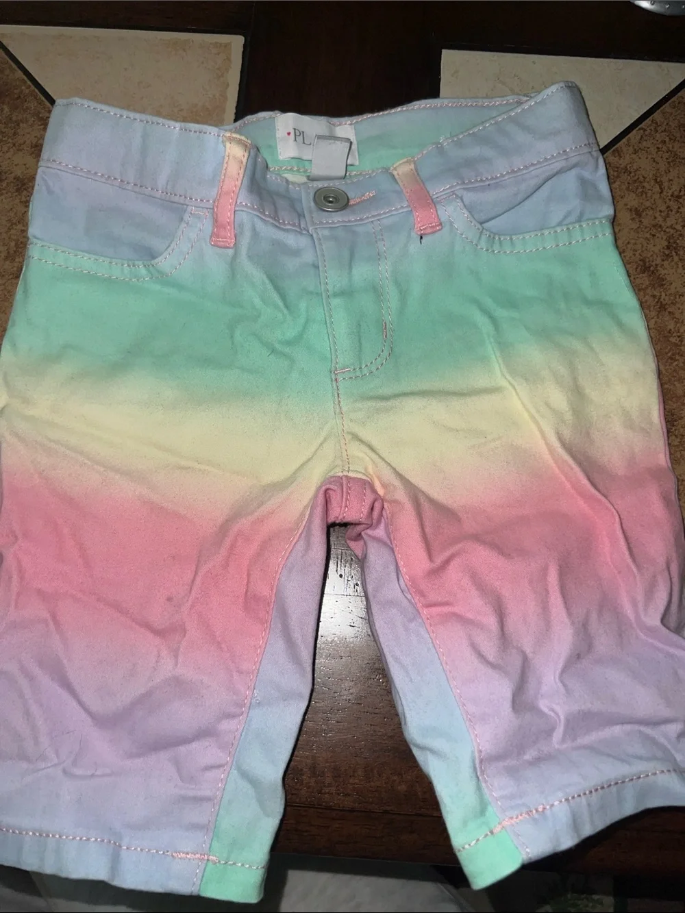 The Children's Place Pastel Ombre Rainbow Shorts